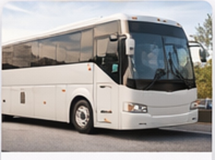 Motorcoach bus for airport transfer transportation